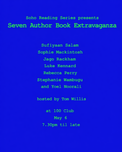 Soho Reading Series Presents Seven Author Book Extravaganza