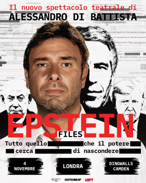 Alessandro Di Battista - "EPSTEIN FILES - Tutto quello che il potere cerca di nascondere" - Live in London