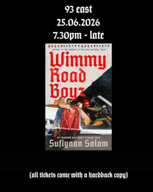 Soho Reading Series presents The Launch of Wimmy Road Boyz by Sufiyaan Salam
