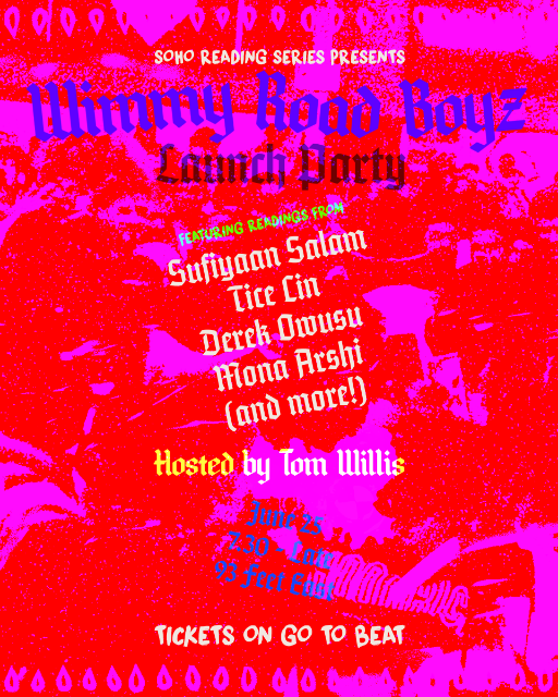 Soho Reading Series presents The Launch of Wimmy Road Boyz by Sufiyaan Salam