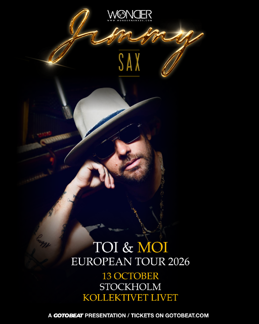 Jimmy Sax European Tour 2026 | Stockholm