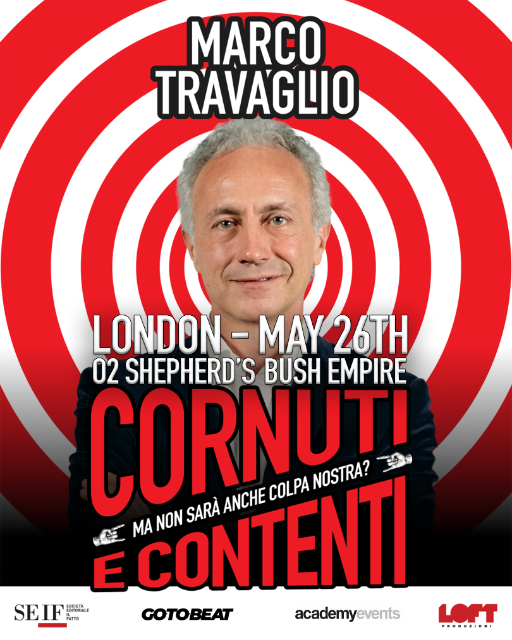Marco Travaglio - Live in London - “Cornuti e contenti - Ma non sarà anche colpa nostra?”