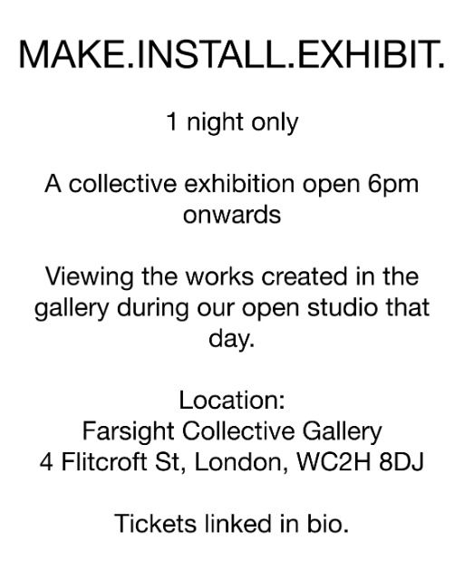 Make. Install. Exhibit. By THE ARTS CLUB COLLECTIVE 